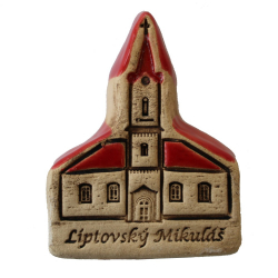 keramick miniatra Evanjelickho kostola