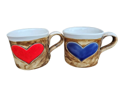 dekorovan keramick lky - set